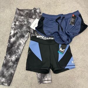 Under armour shorts medium Athleta Capri XXS Mission small compression Short NWT